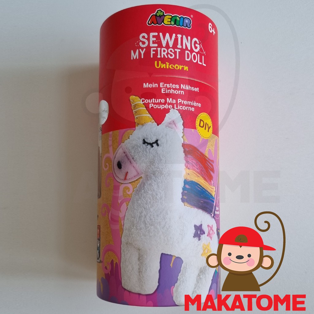 Avenir DIY Sewing Doll Unicorn Large 25cm mainan menjahit boneka 25 cm