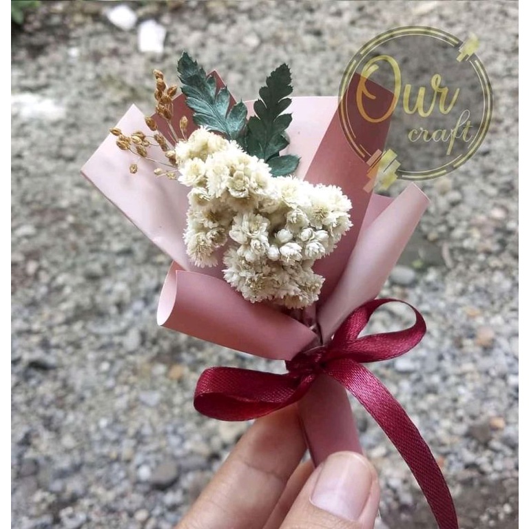 

BUKET BUNGA KERING MINI EDELWEIS/ MINI BOUQUET