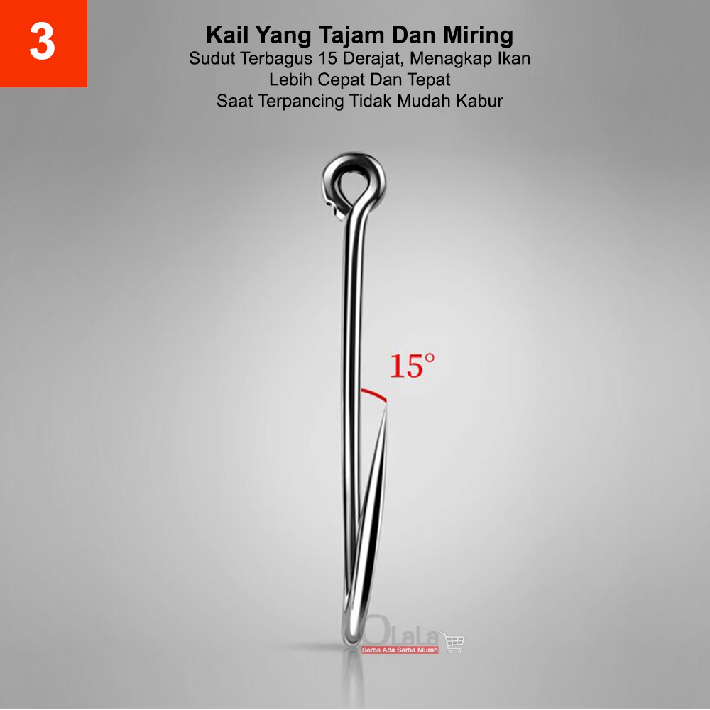 Kail Pancing Berkualitas bahan Baja karbon TM-1054