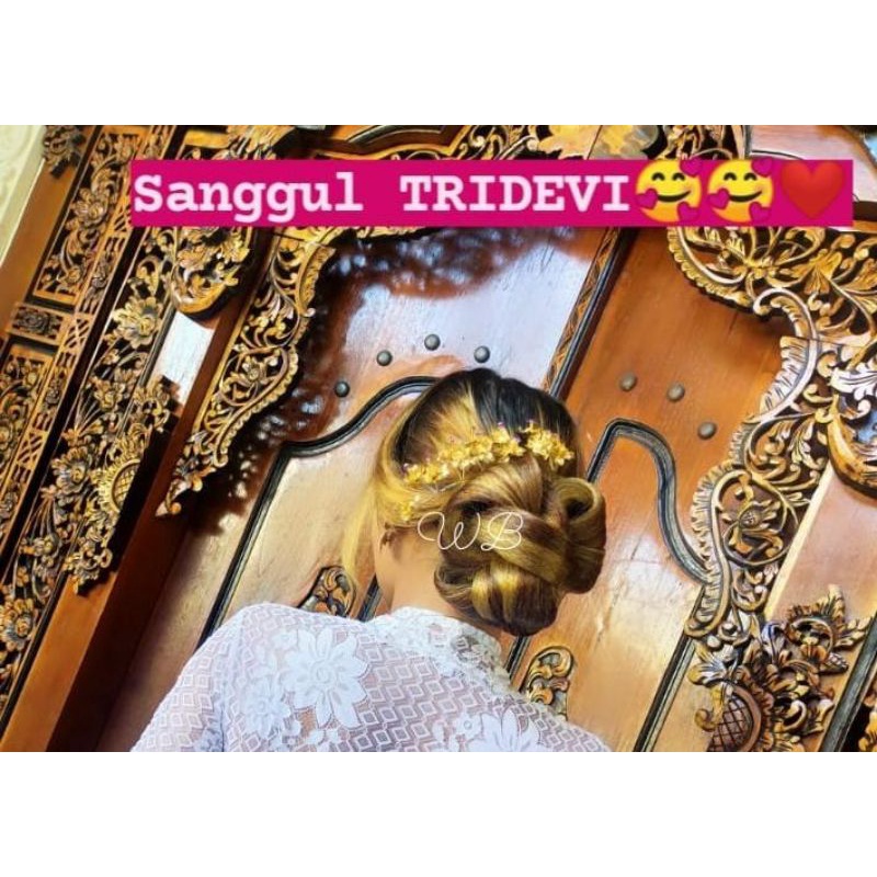 hairdo TRIDEVI / sanggul Tridevi /sanggul wadon Bali / wadon Bali