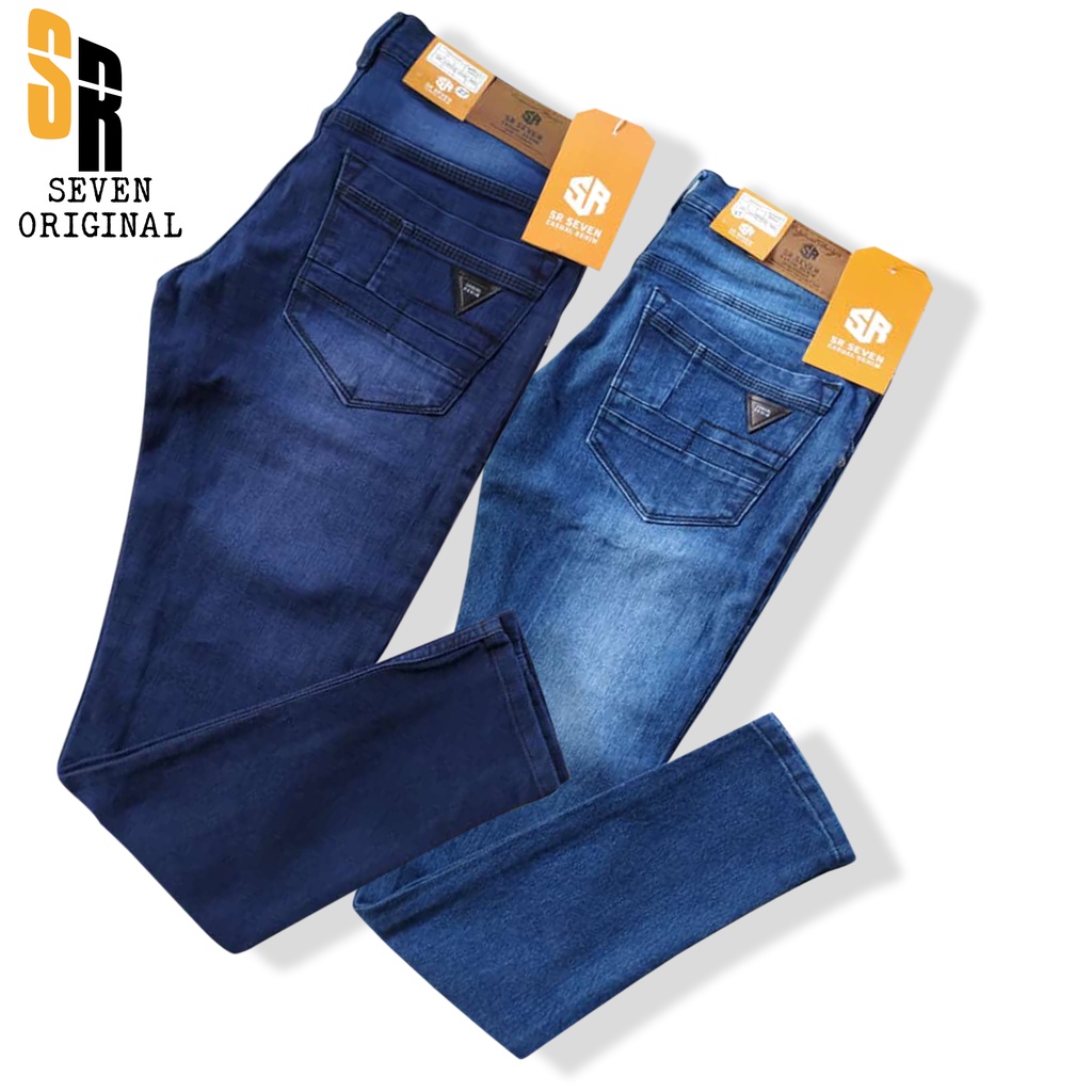 [READY] Celana Jeans Pensil Original Strecth Slimfit Skinny Pria - Bioblitz Biru Langit Laut