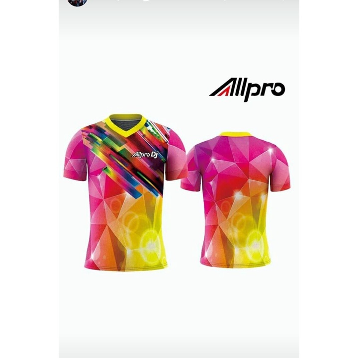 ALLPRO DJ Kaos Sport Jersey PINGPONG Kaos TENIS MEJA Kaos Keren Kaos Jersey Kaos Nyaman DJ 10 Rainbo