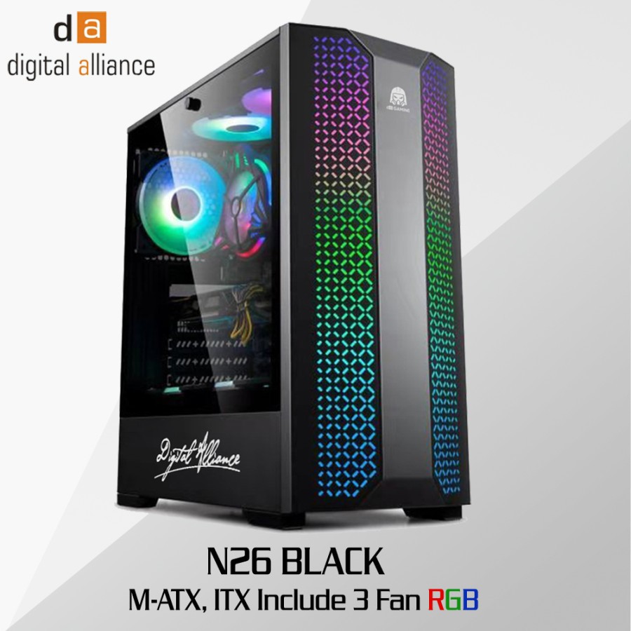 Digital Alliance N26 Casing PC Gaming - DA Casing Komputer N26