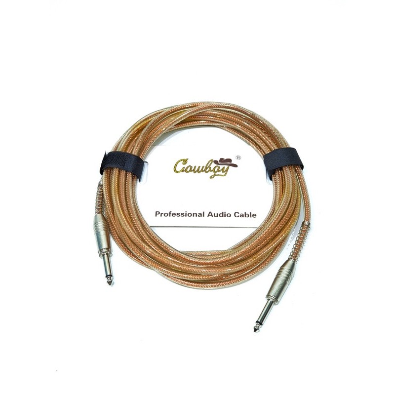 Kabel Jack Gitar dan Bass Elektrik Merk Cowboy Original Panjang 6 Meter Anti Noise Bahan Rubber Fiber Murah Jakarta