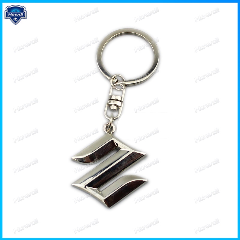 Gantungan Kunci Logo Suzuki Bahan Stainless Steel Metal