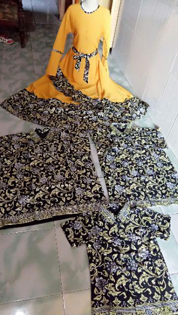 Couple Ramadhani Rafa Sarimbit Batik Ramadhani Seragam Batik Keluarga Couple Family Dress Batik Anak