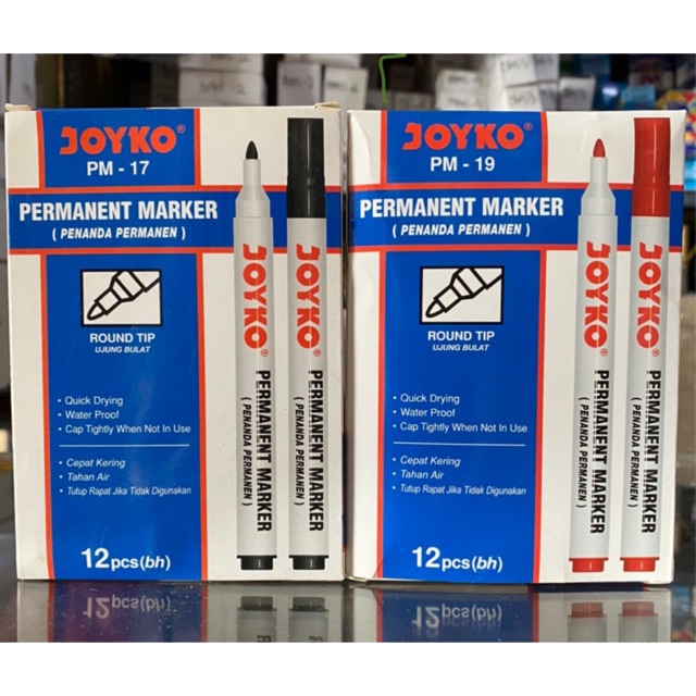

(1pcs) Spidol Permanent Marker PM-17 / PM-19 Joyko