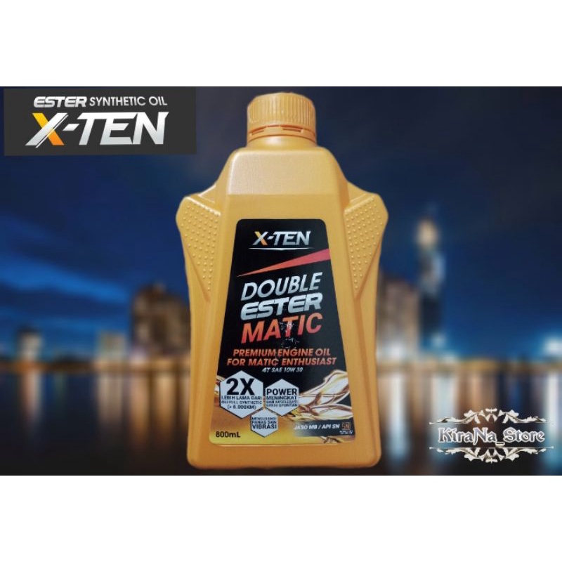 Oli X-TEN 10W-30 800 ml Double Ester Matic 4T