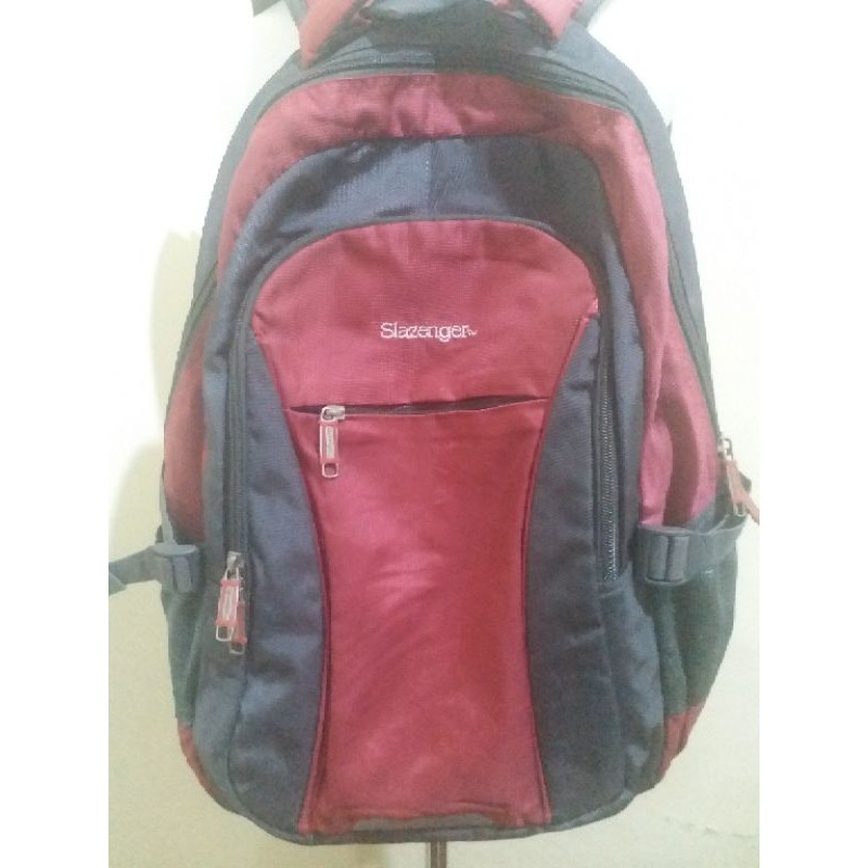 Preloved tas ransel, backpack, tas punggung slazenger