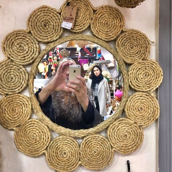 CERMIN HIAS AESTHETIC VINTAGE/CERMIN HIAS/CERMIN LAMPU/MIRROR LAMP /CERMIN GANTUNG/CERMIN AESTHETIC 