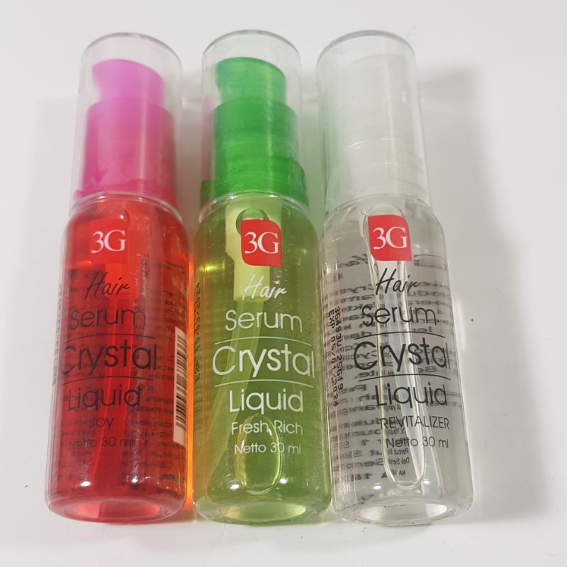 Jual 3g Hair Serum Crystal Liquid Vitamin Rambut 30ml Shopee Indonesia