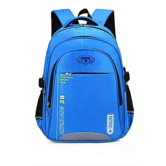 DISTRO Klub New Arrival - Tas Sekolah UNA Backpack Up to - Tas Pria Tas Wanita Daypack Ransel SD SMP SMA-Cunlong biru