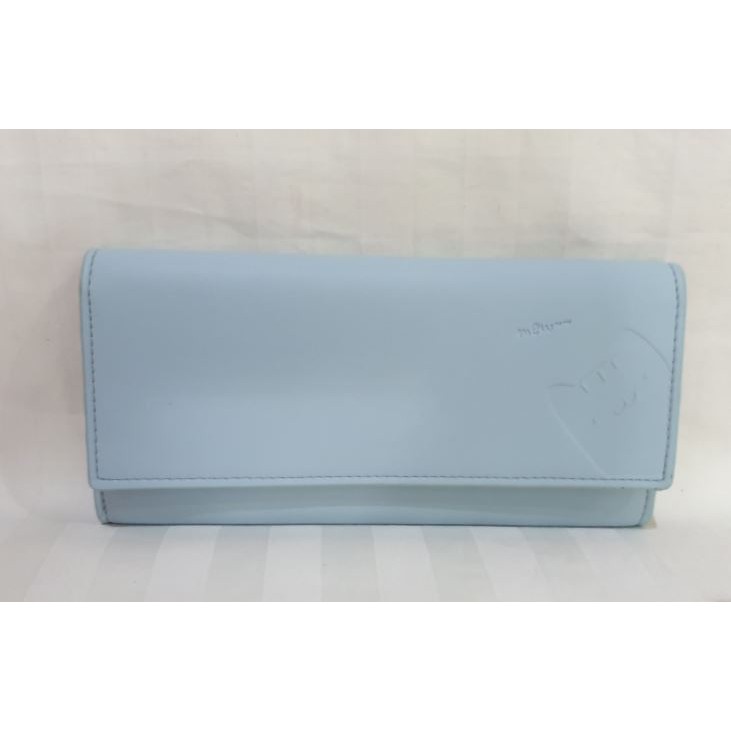 MINISO Dompet Wanita Panjang motif hewan lucu Biru