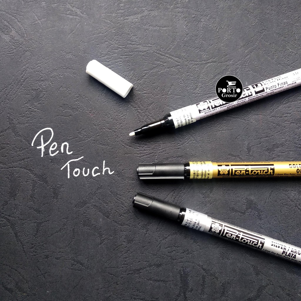 

Sakura Pen Touch Paint Marker Fine Point Set 3 colour Mettalic Metalik Painting