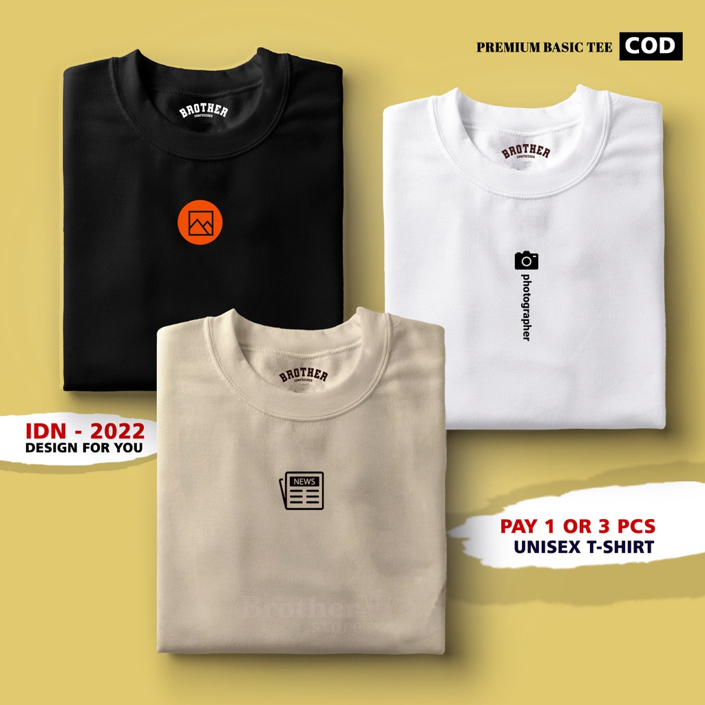 BUY 1 OR 3 PCS ( PROMO COD ) BROTHER STORE / Kaos Distro100% Catoon Combed 30s /ArticelINP