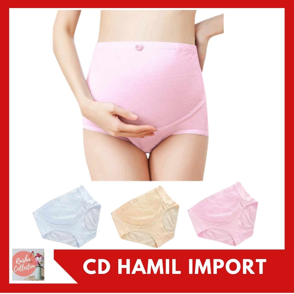 RC Cd Celana Dalam Hamil Import  Bahan Cotton Model Haight Waist