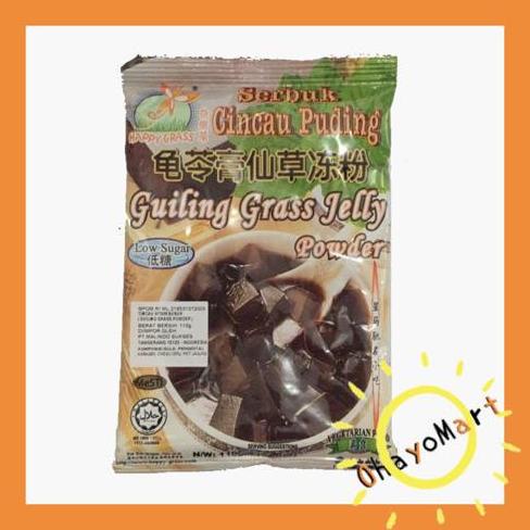 

Happy Grass Serbuk Cincau Pudding/ Guiling Grass Jelly Powder 110g TERLARIS TERPERCAYA ORIGINAL