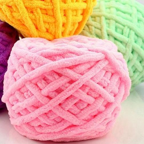 Benang rajut chenille/ chenille yarn/ benang rajut handuk 1ply import Scarf Sweater Towel Hand Knitt