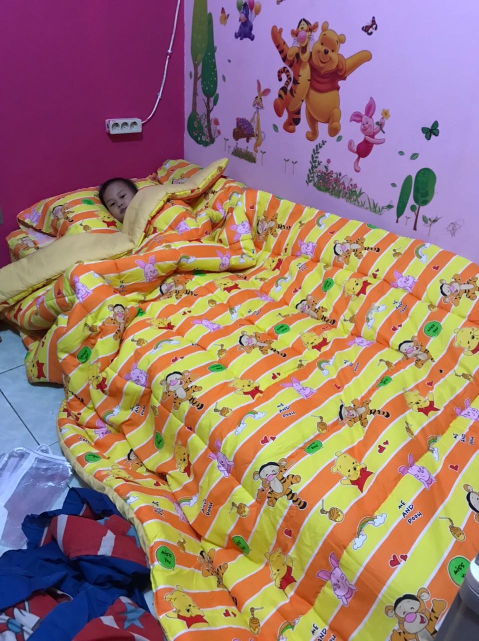 Bedcover Set Katun Pooh Miss You
