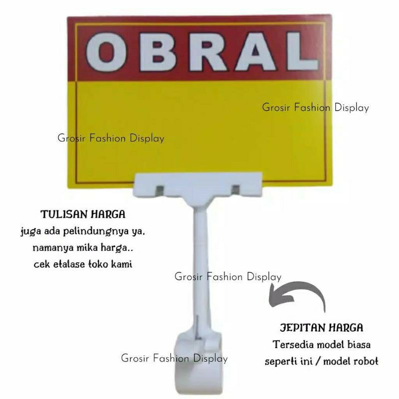 

kertas tulisan harga bandrol / name tag untuk harga jualan / kertas harga diskonan