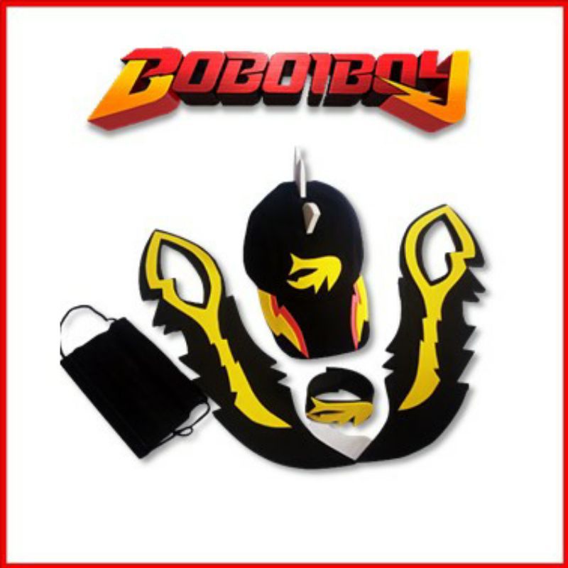 Topi Boboiboy Pedang (topi+gelang+pedang)