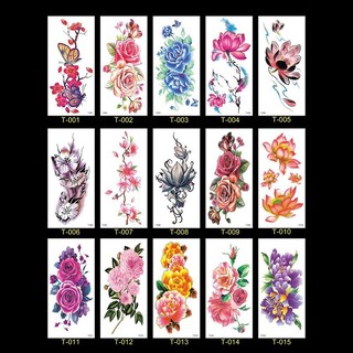 Stiker Tato Temporer Motif Bunga Mawar Besar Anti Air Stiker Tato Temporer Motif Bunga Mawar Besar Anti Air
