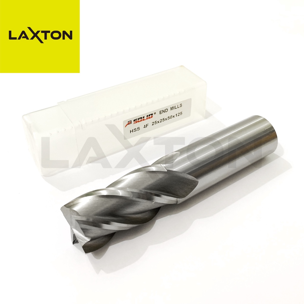 Solid Endmill HSS Mata Bor Frais 4 Flute 25MM