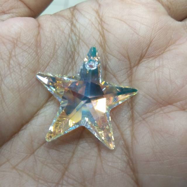 Bahan crystal swarovski bentuk bintang