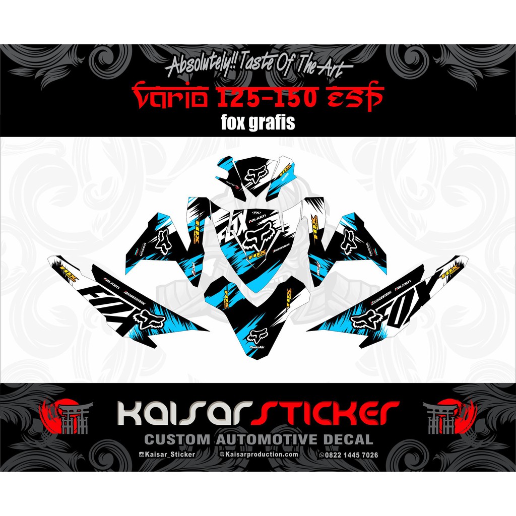 DECAL STICKER MOTOR VARIO 125-150 ESP STRIPING VARIO ESP DECAL VARIO ESP STIKER VARIO 150 ESP FOXSS