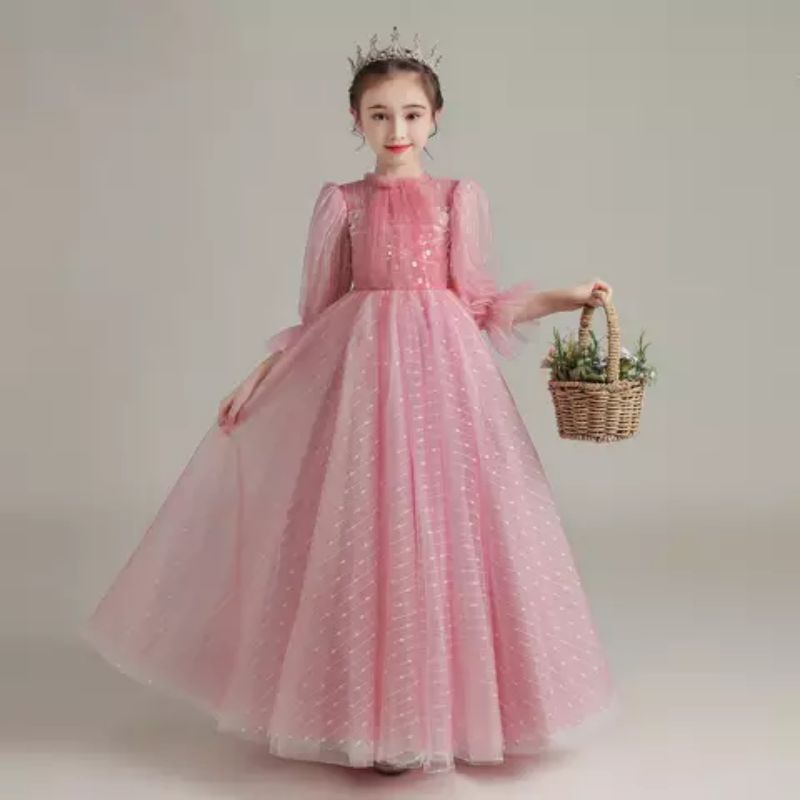 Girls dress sweetheart ball gown party kids dress