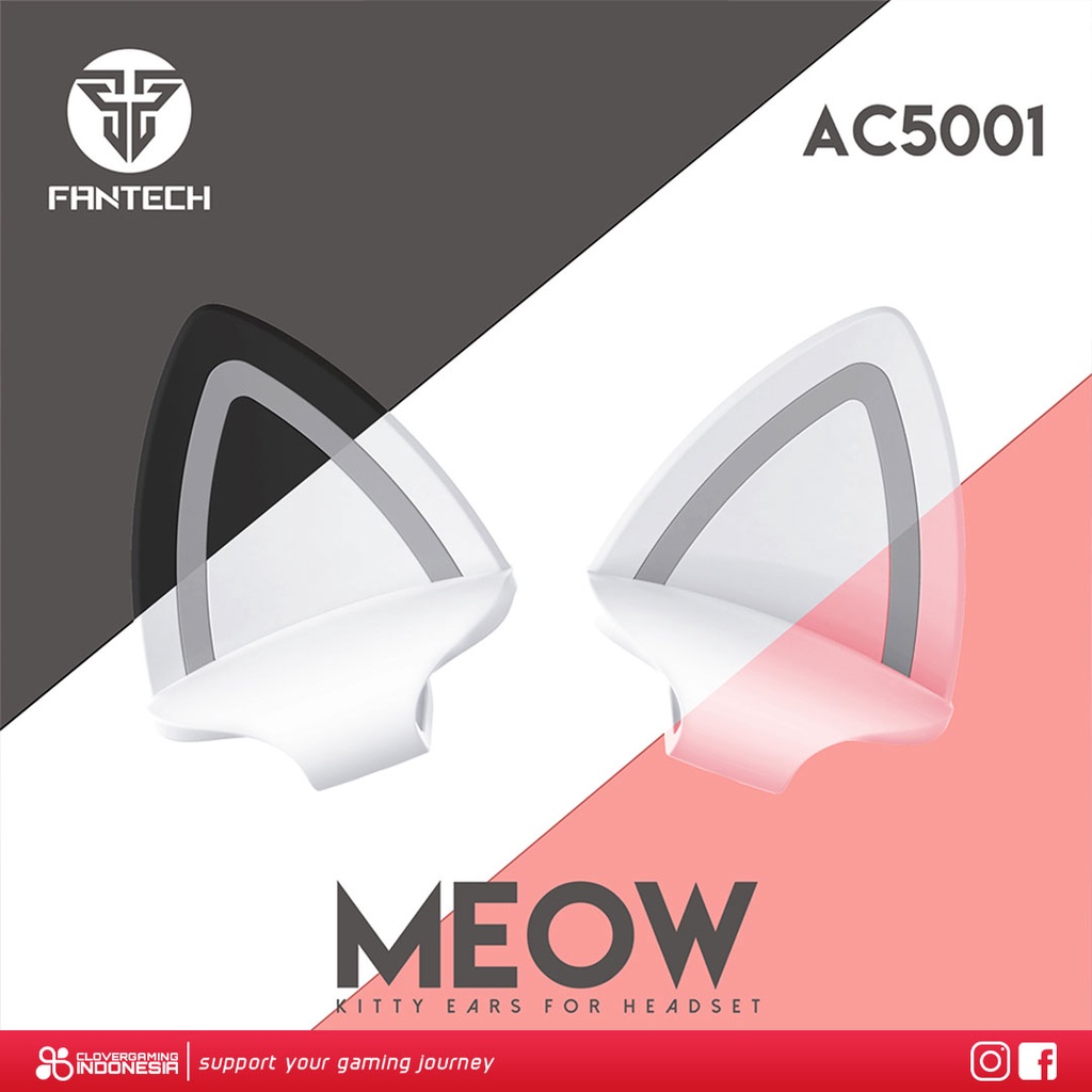 Fantech Meow AC5001 - Kitty Ears for Gaming Headset