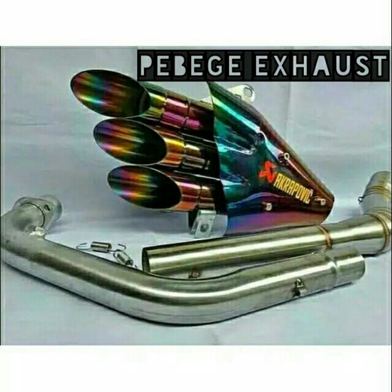 new knalpot akrapovic cabang 3 for NMAX AEROX PCX ADV dll