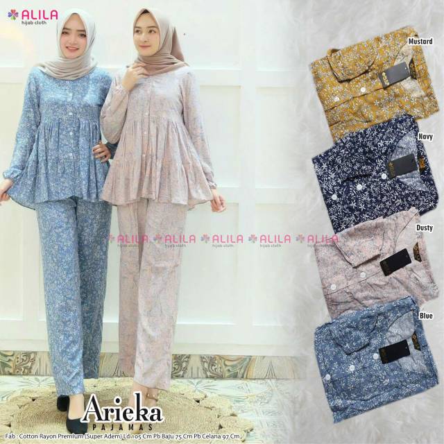 Pajamas Arieka Setelan Wanita Hijab Premium