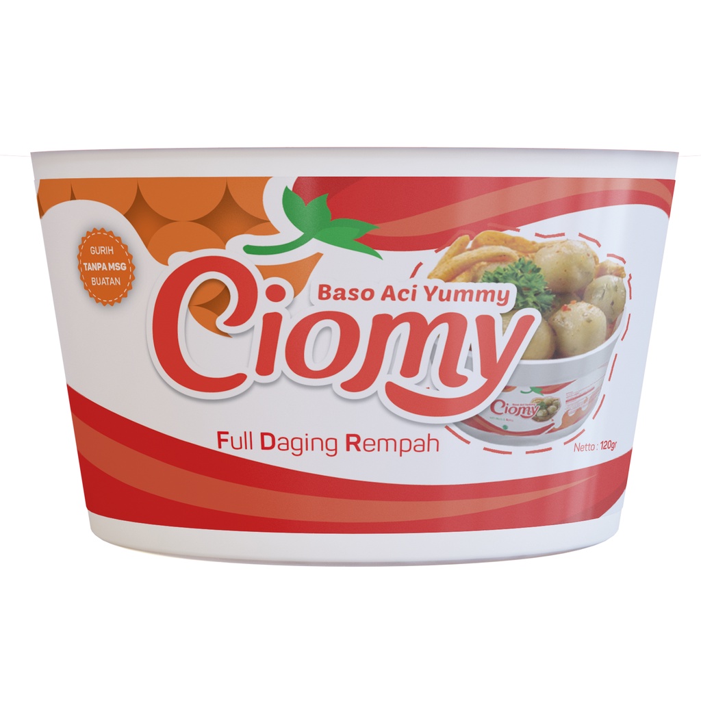 

CIOMY BASO ACI CUP Cemilan Pedas Kemasan Instan Gurih Original Halal BPOM Cuanky Ayam Keju Jando Mix Mie Soun