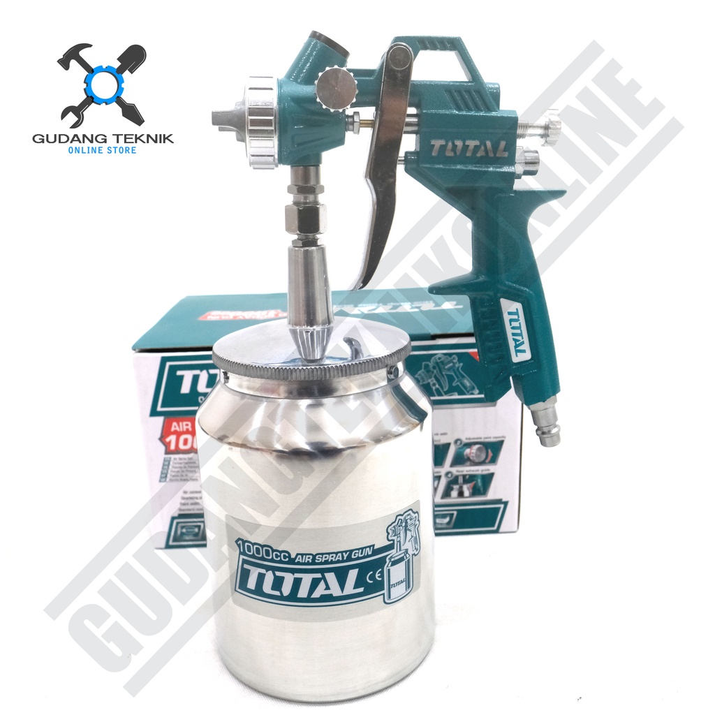 Spray Gun Total TAT11001 Tabung 1000ML Spraygun/ Alat Semprot Cat Tabung Bawah Total TAT 11001