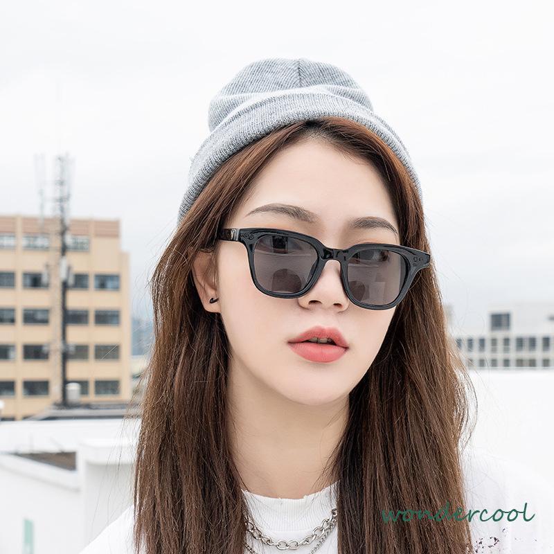 1 Pcs Korea Kacamata Hitam Wanita Kacamata Anti Radiasi Blueray Warna Permen Uniseks Sunglasses-Won