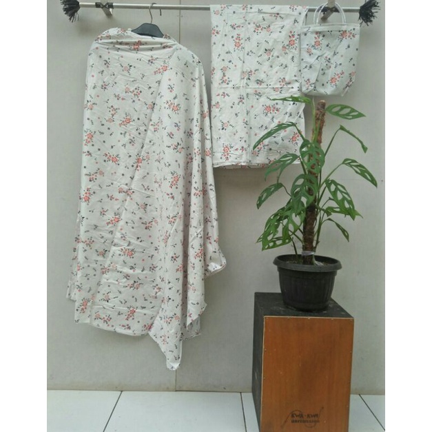MUKENA BALI MOTIF BUNGA KECIL MUKENA DEWSA BAGUS CANTIK BAHAN KATUN RAYON