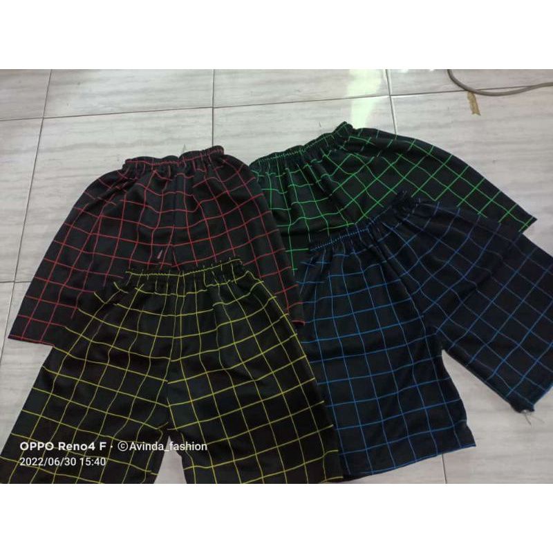 0Celana Kolor Unisex Pria Wanita Celana Motif Tartan Kotak Kotak boxer terbaru 2022 terbaru kualitas distro