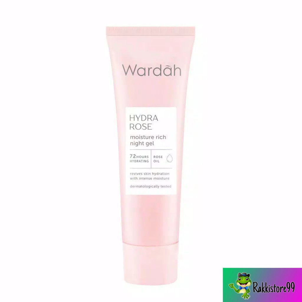 ❣️Rakkistore99❣️Wardah Hydra Rose Moisture Rich Night Gel 17ml (100% Original)