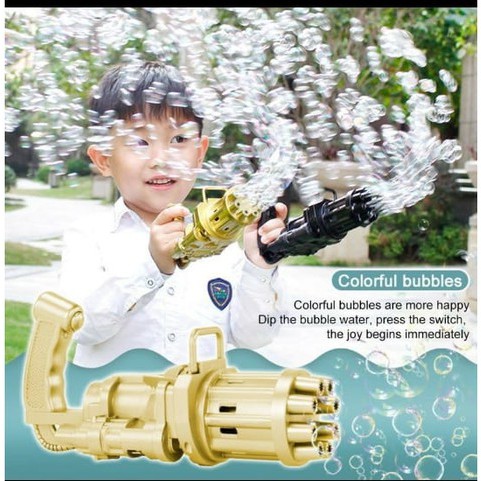 ELECTRIC BUBBLE GUN - GUTLING BUBBLE GUN MACHINE - PISTOL GELEMBUNG