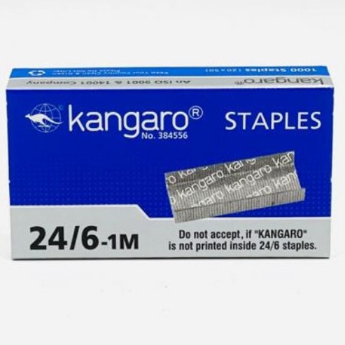 isi staples original etona dan kangaro 24/6 termuah barang bukan kw