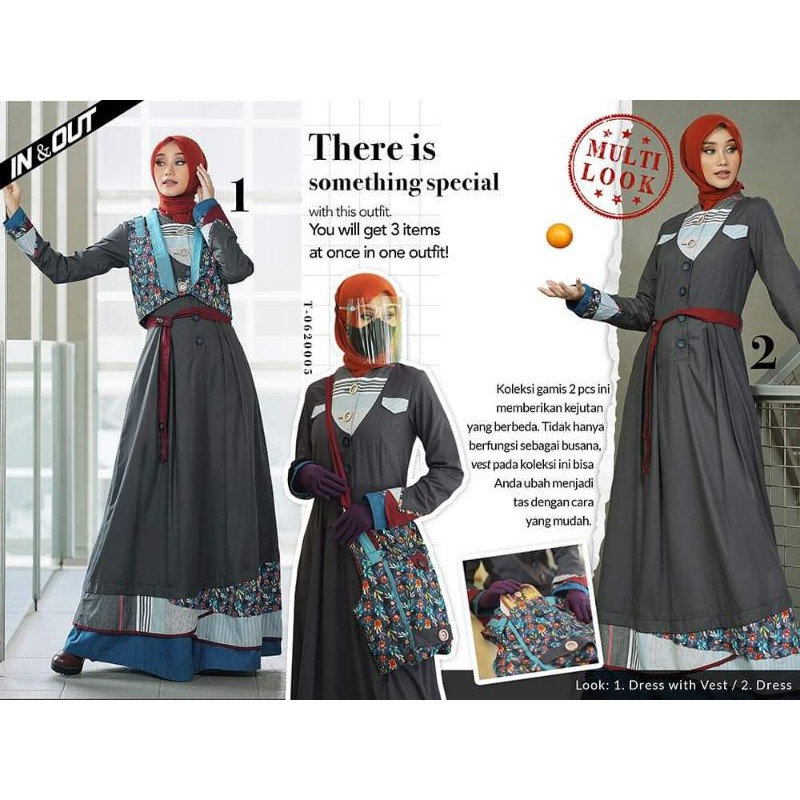 Tuneeca T-0620005 Tuneeca In & Out Diskon Sale Promo Gamis Long Dress