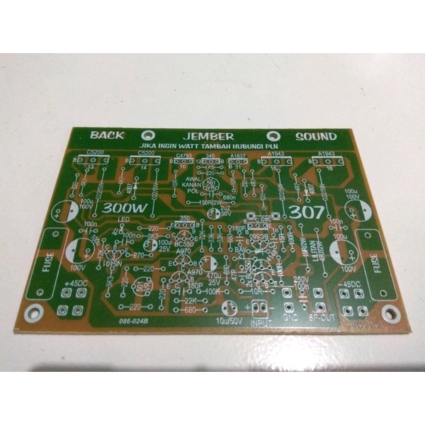 Jual PCB Power Amplifier 300 Watt 307 Backsound | Shopee Indonesia