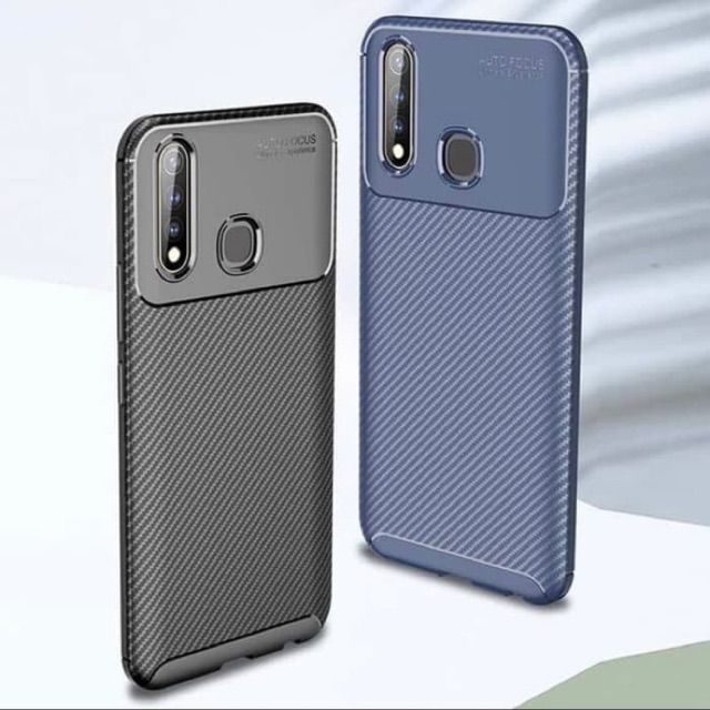 Case Oppo A31 2020 Rugged Armor Silicone Carbon Soft Casing