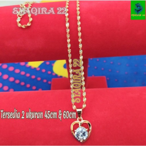 Kalung cantik asli anti luntur CHIMEY anti karat ori kalung pengganti emas muda 24k dewasa model ter