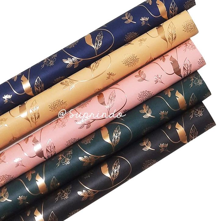 

Terbaru! Kertas Kado Foil Bunga 5lembar