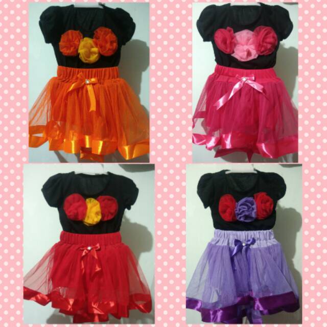 Dress rok bunga tutu anak bayi