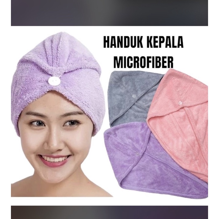 handuk kepala / handuk keramas microfiber murah