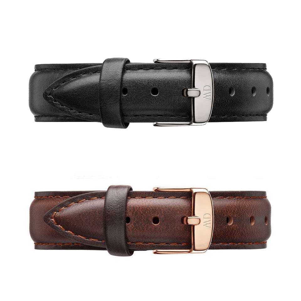 [ COD ] JAM TANGAN FASHION WANITA Q11-0978 RANTAI PASIR  FREE BATERAI || GROSIRAN JAM TANGAN FASHION PRIA TERLARIS ( BISA UNTUK KADO ) JAMINAN HARGA GROSIR !!!-Tali Kulit