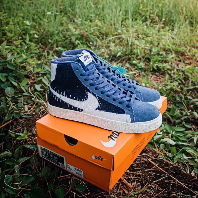 Nike Sb Blazer Mid Sashiko Mystic Navy